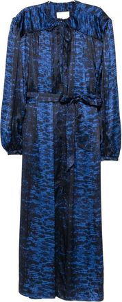 Isabel Marant Luada Abstract-print Belted Midi Dress