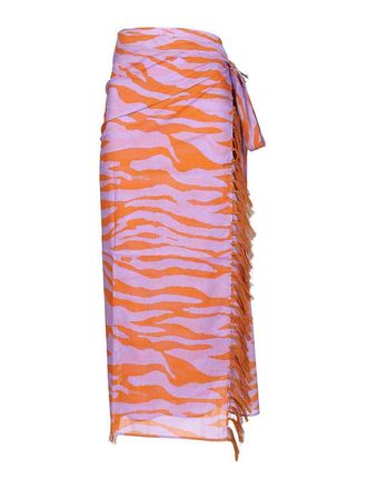 The Attico Animal Print Pareo