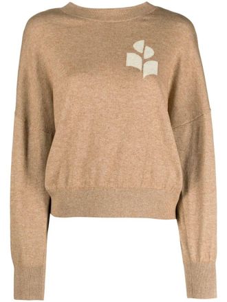 Isabel Marant Maglione Marisans In Misto Cotone Con Logo-Donna