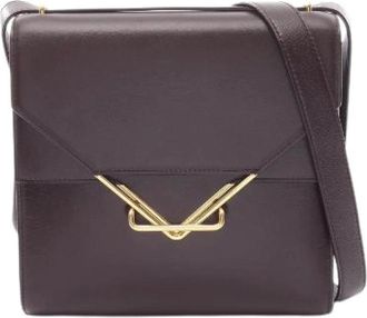 Bottega Veneta Pre-owned Cross Body Bags, female, Red, Size: ONE SIZE Pre-owned The Clip Leather Shoulder Bag