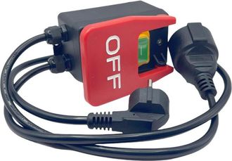 OEM Interrupteur A Palette - 220 V 230 V 16 A - Pour Scie A Table Fraiseuse Perceuse A Colonne - Arr&ecirc;t D Urgence Rouge - 1 Unidad