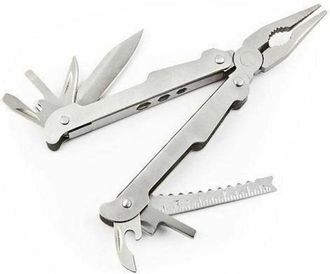 Trade Shop Trade Shop - Pinza Tascabile Multifunzione Con 15 Funzioni In Acciaio Con Astuccio Utensile