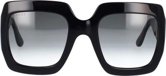 Gucci Zonnebril - Dames - Zonnebrillen - Zwart - 54 MM - Accessoires