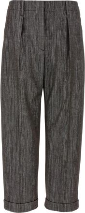 Brunello Cucinelli Brown Lurex Pants