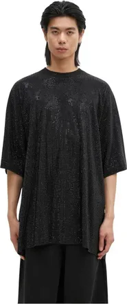 VETEMENTS Tops, Heren, Zwart, M, Katoen, Iced-Out Oversized T-shirt