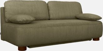 Sweeek Sof&aacute; Cama De Terciopelo De Pana, 3 Plazas