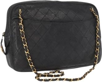 Chanel Pre-owned Cross Body Bags, female, Black, Size: ONE SIZE Pre-owned Vintage Cross Body Bag