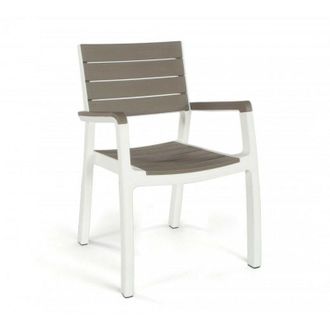 Keter Sillon Resina Con Brazos Blanco/capuchino Harmony - 228457