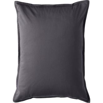 Pact Organic Room Service Sateen Sham 2-Pack in Charcoal at Nordstrom, Size Standard