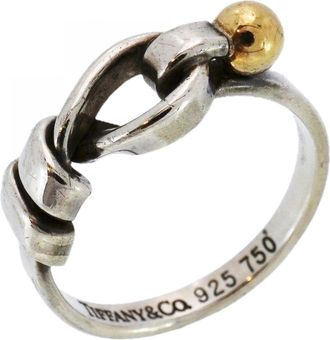 Tiffany & Co. Yellow Gold (18K) Silver 925 Band Ring (Pre-Owned)