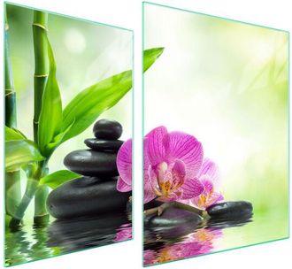 OEM Placa Protectora De Vidrio Para Estufa 70x52 Orqu&iacute;dea