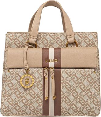 Liu Jo Shopper met monogram - Beige