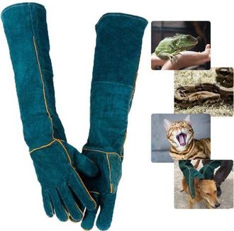 OEM Guantes De Protecci&oacute;n Contra Mordeduras De Animales, Guantes De Trabajo De Seguridad De Cuero, Guantes De Protecci&oacute;n