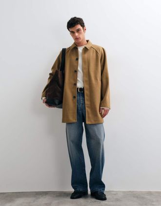 Asos cappotto effetto lana color cammello-Neutro