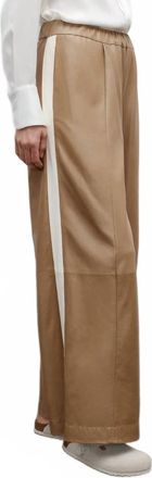 TWP Eva Mid-Rise Tux Pant In Kelp/bone