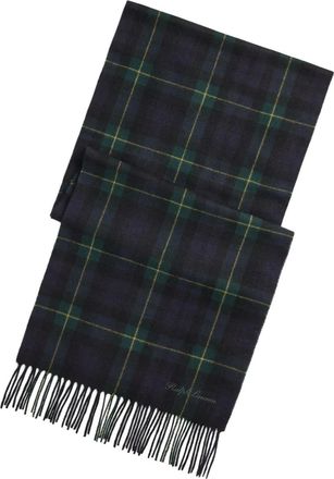 Ralph Lauren Purple Label Gordon sjaal met tartan ruit - Blauw