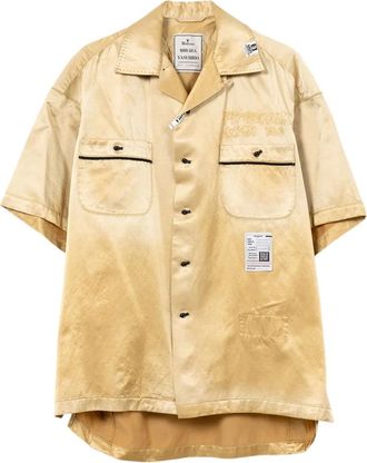 Miharayasuhiro short-sleeve shirt - Gold