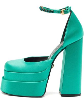 Versace Aevitas pumps met plateauzool - Groen