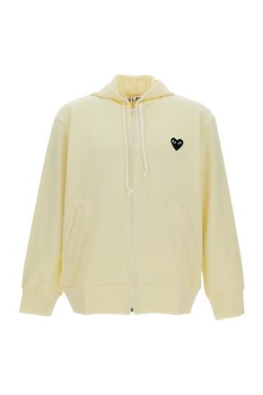 Comme Des Gar&ccedil;ons Light Yellow Hood Sweatshirts