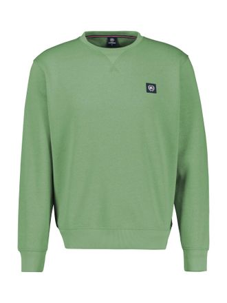 Lerros Sweatshirt LERROS Urbaner Sweatshirtstyle, Herren, Gr. XXL, gr&uuml;n (sage gr&uuml;n), 50% Baumwolle, 50% Polyester, Sweatshirts Sweatshirt