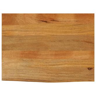 Berkfield Home Table Top Live Edge 80x60x3.8 cm Solid Wood Mango in Brown