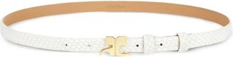 Courr&egrave;ges Cintura Viper - Dames - Riemen - Wit - 75 CM - Leer - Accessoires