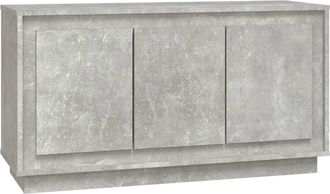 vidaXL Vidaxl - Aparador De Madera Contrachapada Gris Hormig&oacute;n 102x35x55 Cm