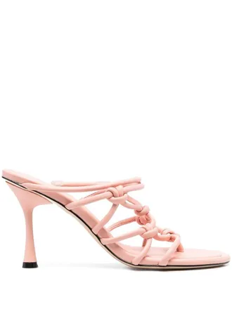 Studio Amelia 95mm leather sandals - women - Calf Leather/Calf Leather/Calf Leather - 37 - Pink