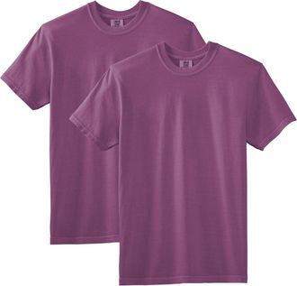 Comfort Colors Unisexs Short Sleeve Tee, Style G1717 T-Shirt, Berry (2-Pack), 3XL (Pack of 2)
