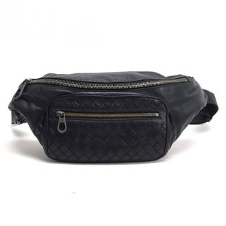 Bottega Veneta Intrecciato Black Leather Sling Bag (Pre-Owned)