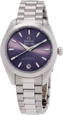 Omega Seamaster Automatic Lavender Dial Ladies Watch 22010302010002