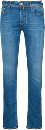 Jacob Cohen Blue Mid Rise Jeans