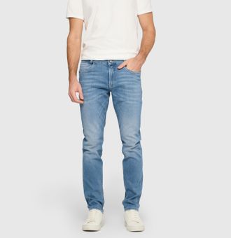 MAC Broeken Straight-Jeans MAC Arne Pipe, Herren, Gr. 31, L&auml;nge 32, light blau authentic wash, Denim/Jeans, Obermaterial: 93% Baumwolle, 5% Elastomultiester, 2% E