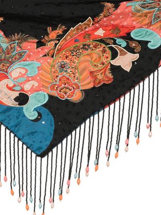 Etro Womens Printed Silk Foulard