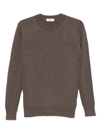 KANGRA ribbed crew-neck sweater - Brown