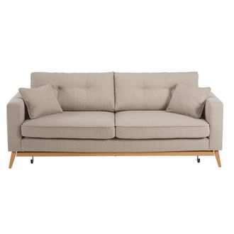 Maisons du monde Sof&aacute; cama escandinavo de 3/4 plazas beige