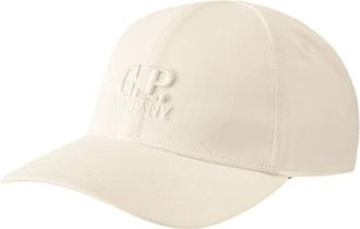 C.P. Company C.p. Company, Accessoires, Heren, Wit, ONE Size, Sportieve Baseballpet voor Mannen