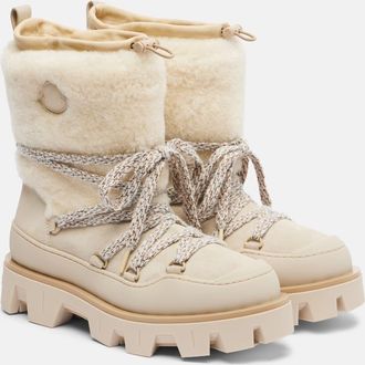 Moncler Peak Apres suede snow boots