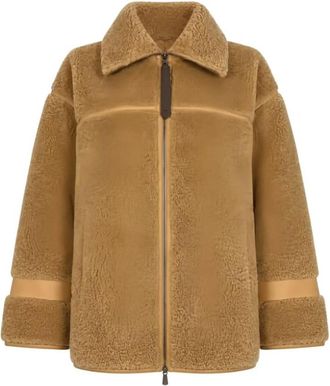 Pinko Celosia Caban - Dames - Jassen - Beige - XS - Polyester - Jassen