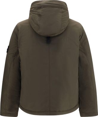 Stone Island Mens Padded Micro Twill Jacket Coal Grey Down Coat