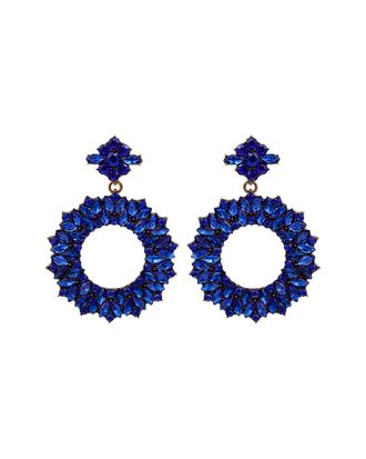 Eyecandy LA Eye Candy La Luxe Collection Crystal Riley Loop Earrings