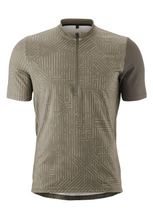 Gonso Radtrikot GONSO Adventure Jersey Halfzip M, Herren, Gr. 5XL, grau (terragrau), 88% Polyester (recycelt), 12% Elasthan, Rundhals, Trikots Radtrikot, He