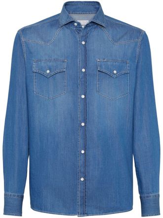 Brunello Cucinelli Camicia denim - Blu