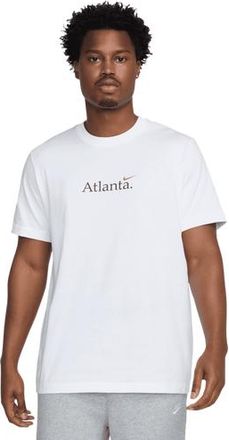 Nike Mens Atlanta Short Sleeve Crew T-Shirt - White Size XXL
