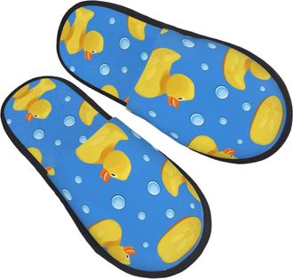 Generic Home Slippers Cartoon Picture Duck Printing Slippers Casual Warm House Slipper For Indoor Women Party L