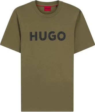 HUGO BOSS T Shirt Verde, Nero-Uomo