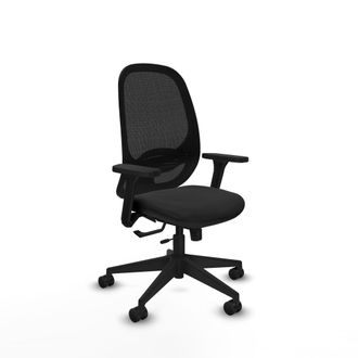 Piqueras y Crespo Silla Piqueras Y Crespo Cilanco Similpiel Negro Ergon&oacute;mica