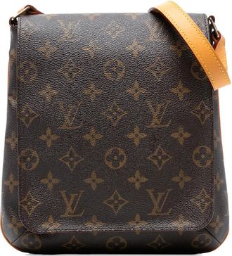 Louis Vuitton 2001 Monogram Musette Salsa PM Long Strap crossbody bag - Bruin
