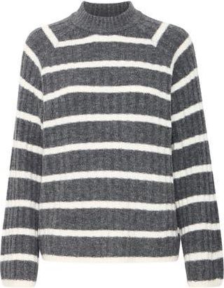 b.young Marianne Striped Sweater in Dark Grey Melang at Nordstrom Rack, Size X-Small