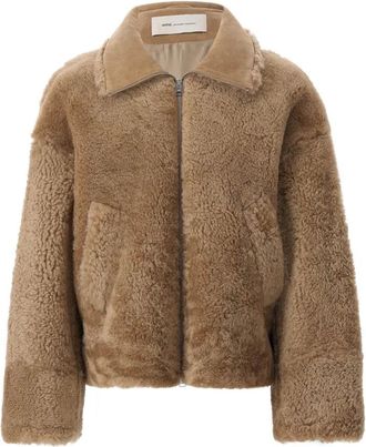 Ami Giacche in pelliccia sintetica e montone - - Jackets - Uomo - Marrone - M